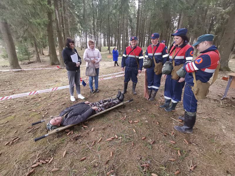 Районные соревнования санитарных формирований гражданской обороны